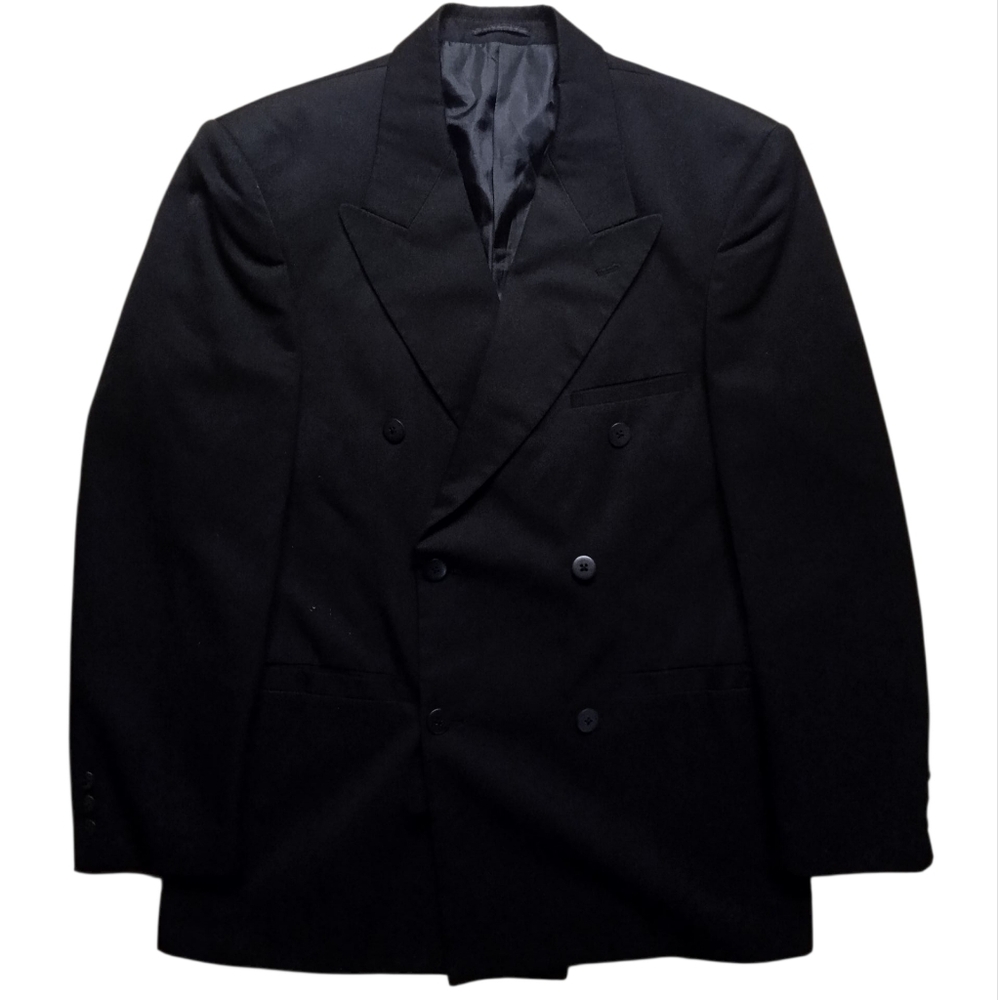 Studio ALX Men's Black Double Breasted Blazer